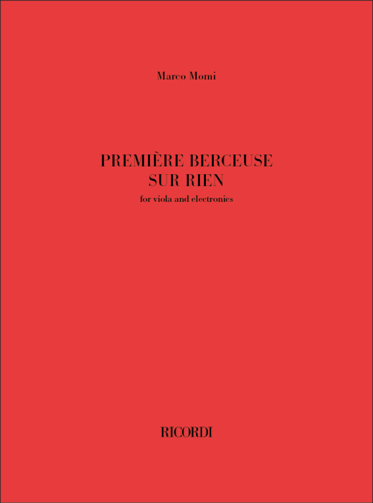 Première berceuse sur rien